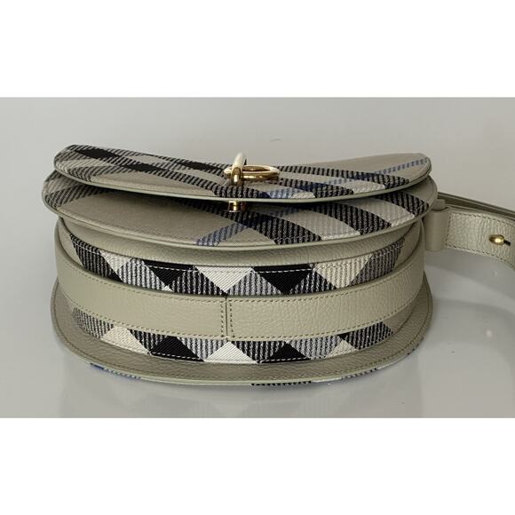 Burberry Small Rocking Horse Check Lichen Bag Jackquard Italy 80996621 NWT $1990 - Picture 10 of 16